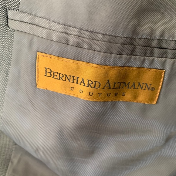 Gray Suit (Jacket/Pants)-Bernard Altmann Couture - Picture 3 of 8